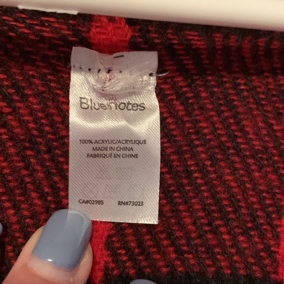 Bluenotes flannel poncho - Picture 2 of 2